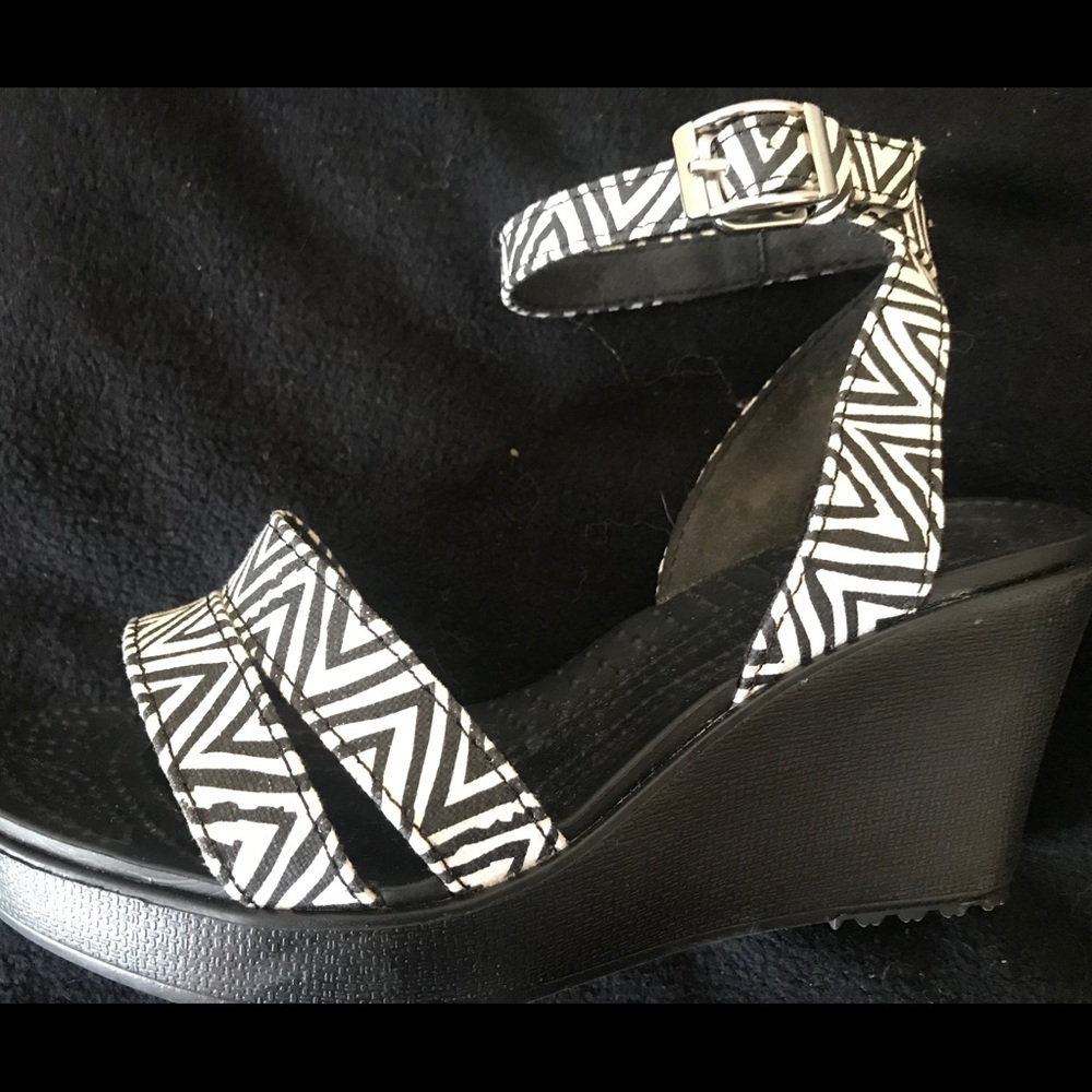 Crocs ankle wrap sandal